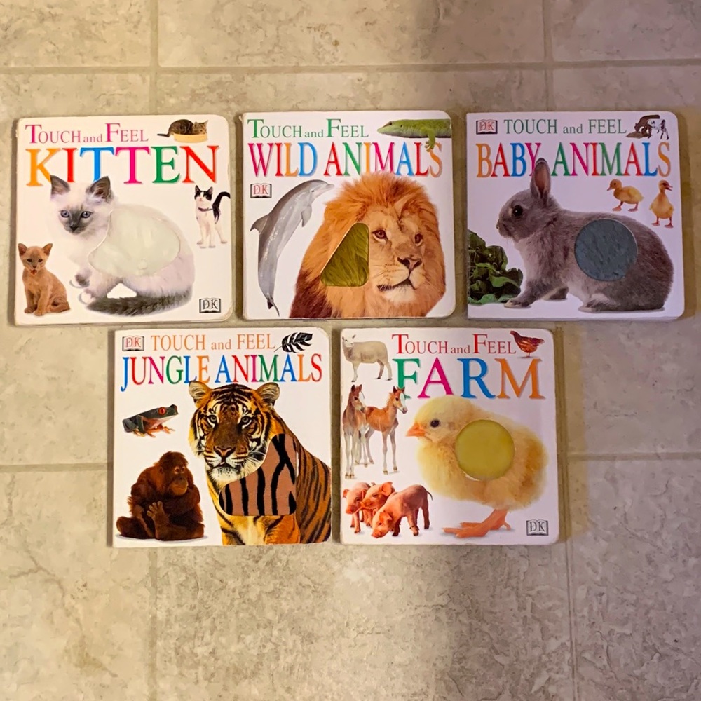 5 Touch and Feel Board Books DK